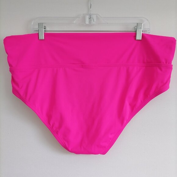 NWT Collection By Catalina Womens Pink Fuchsia Sizzle Swim Suit Bikini Sz XL/XG - Picture 4 of 6